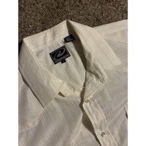 Roper Western Dress Shirt Mens Size XL Button Up Long Sleeve Diamond Pearl Snap
